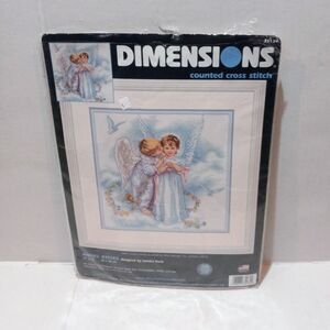Dimensions Angel Kisses Cross Stitch-35134-Pattern Only-12x12 Finished-2004